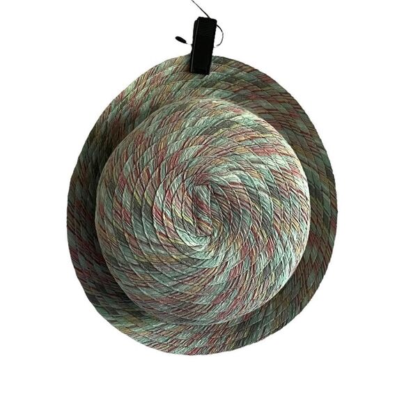 WOOLRICH Multicolor Cotton Bucket Hat Sun Hat Mint Green Pink One Size - Picture 3 of 11